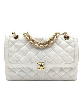 Chanel CC 24K Paris Limited Double Flap Bag Lambskin Quilted Chain